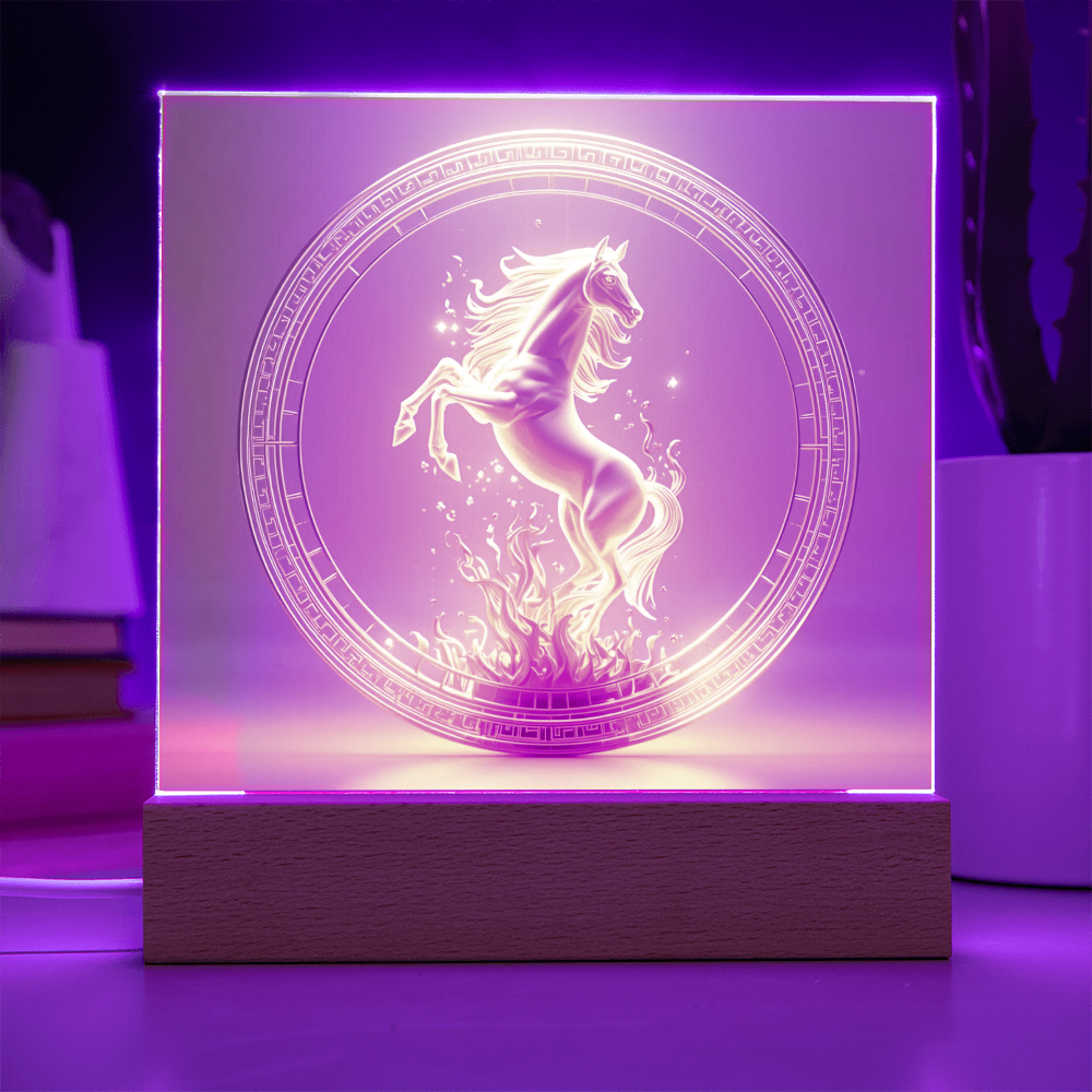 Firehorse 2026 – Radiant Momentum & Alchemical Flow with integrated LED