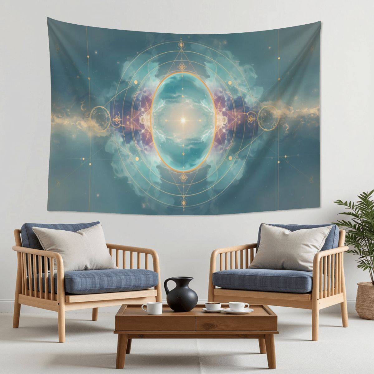 Clarity" – Premium Wall Tapestry | Zen & Mindfulness Art (Made in USA)