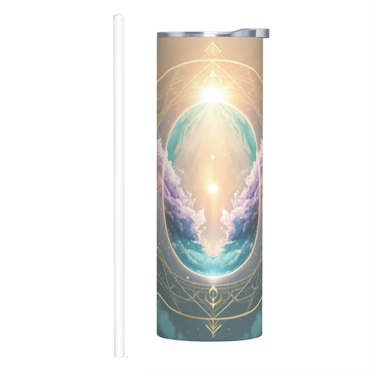 The Awakened Light" – 20oz Premium Stainless Steel Tumbler | Your Daily Spark of Divinity (Made in USA)