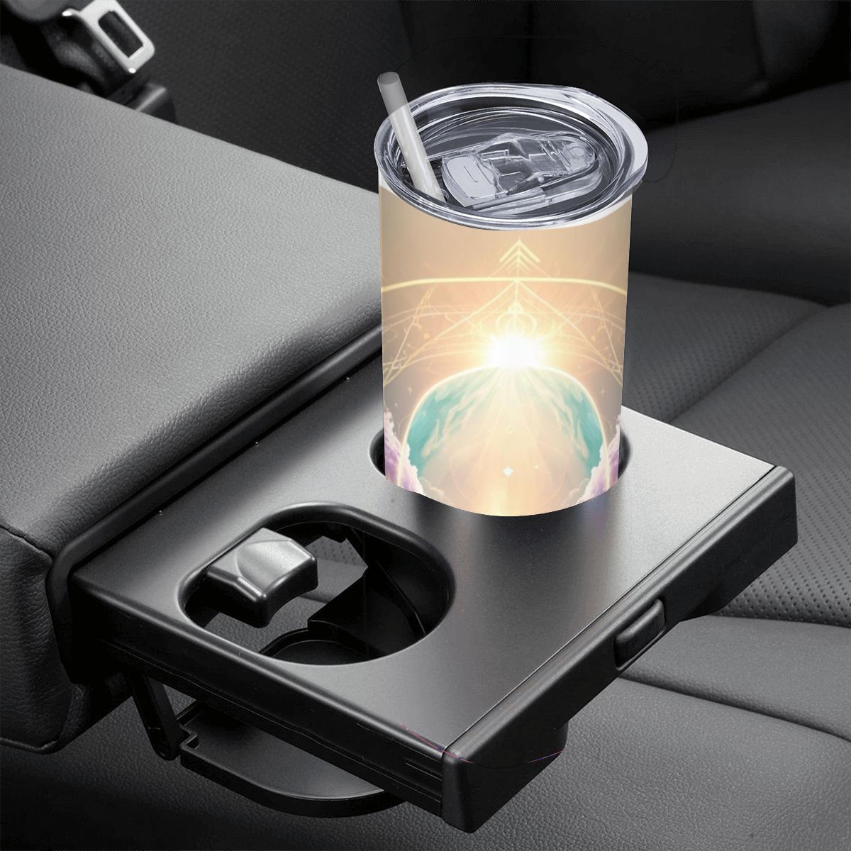 The Awakened Light" – 20oz Premium Stainless Steel Tumbler | Your Daily Spark of Divinity (Made in USA)