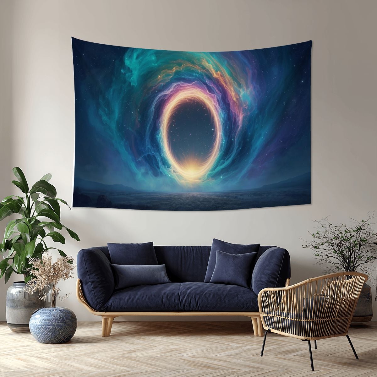 The Portal" – Transcendence Wall Tapestry | Sacred Space Art Decor (Made in USA)