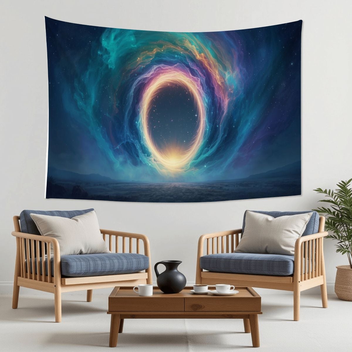 The Portal" – Transcendence Wall Tapestry | Sacred Space Art Decor (Made in USA)