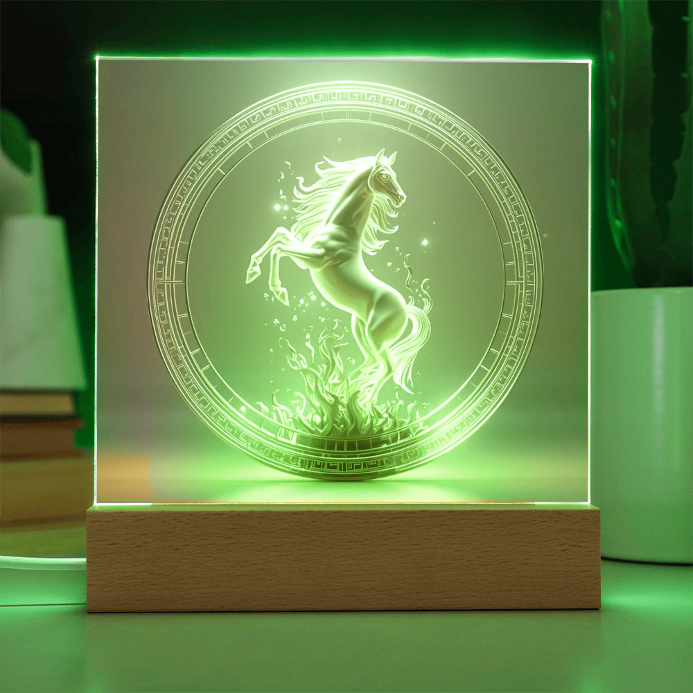 Firehorse 2026 – Radiant Momentum & Alchemical Flow with integrated LED