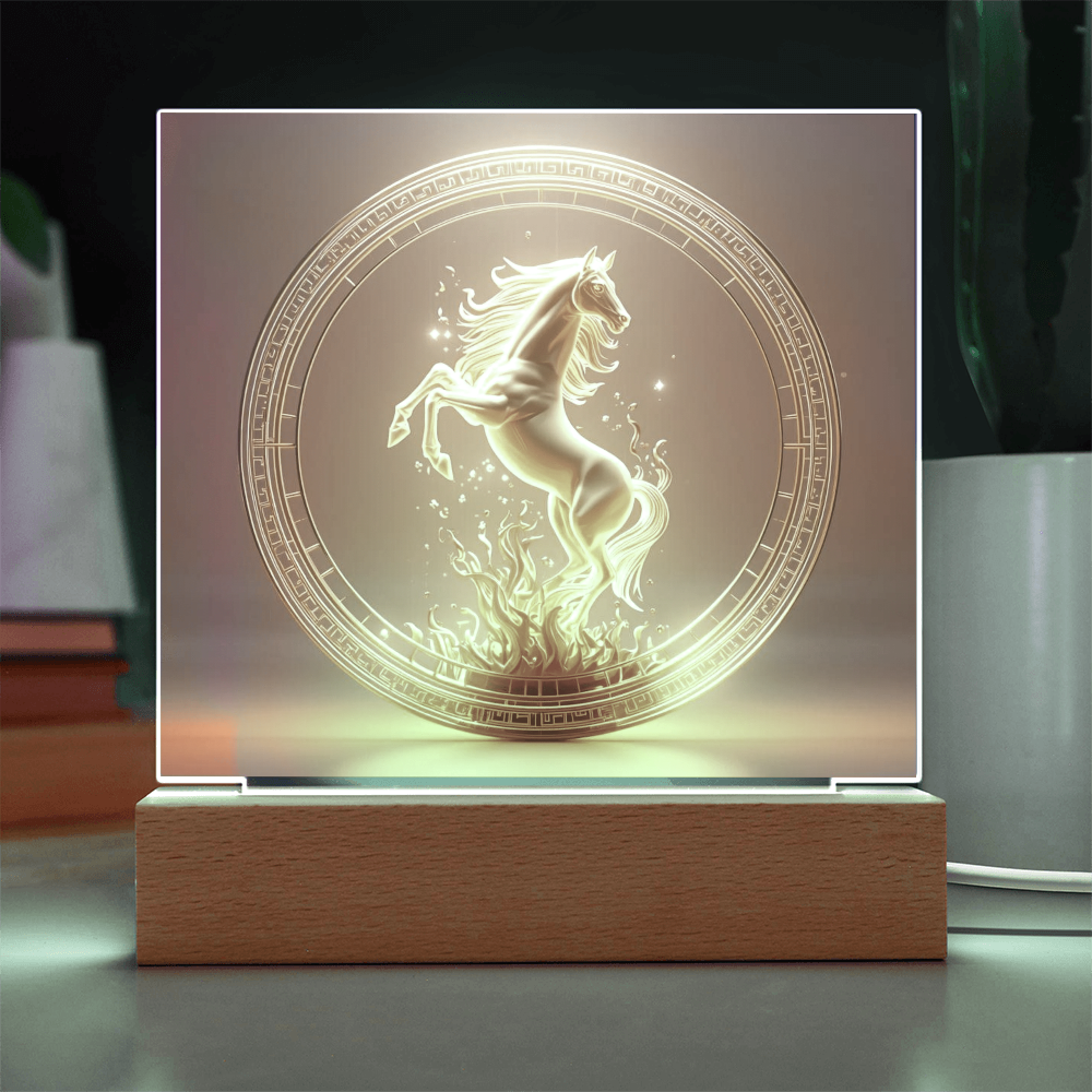 Firehorse 2026 – Radiant Momentum & Alchemical Flow with integrated LED
