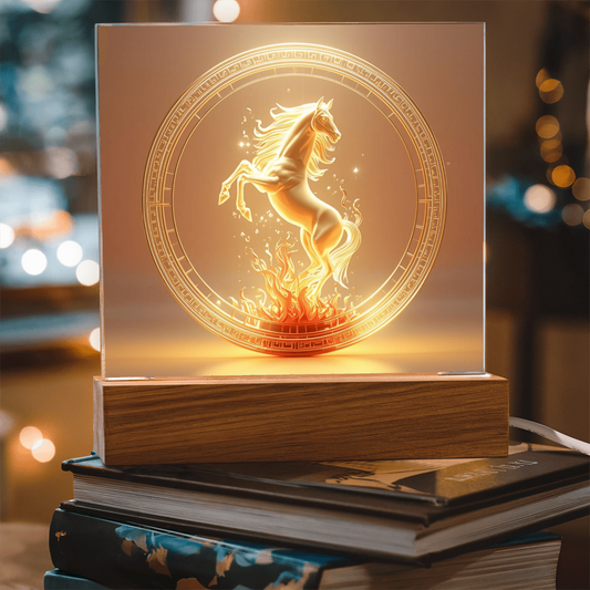 Firehorse 2026 – Radiant Momentum & Alchemical Flow with integrated LED