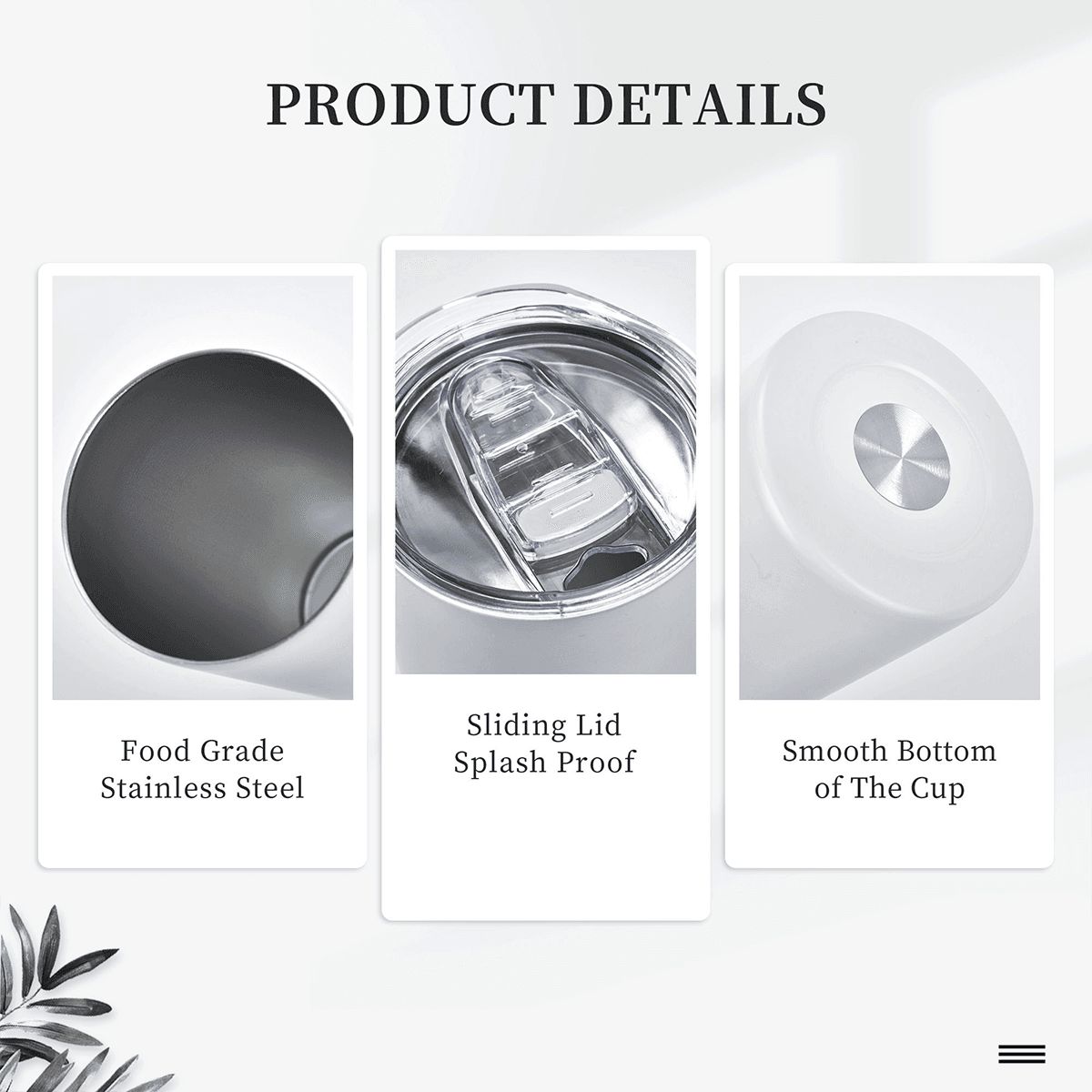 Clarity" – 20oz Premium Stainless Steel Tumbler | Pure Focus on the Go (Made in USA)