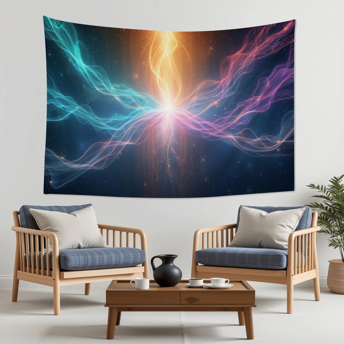 Transformation" – Premium Wall Tapestry | Sacred Growth Art (Made in USA)