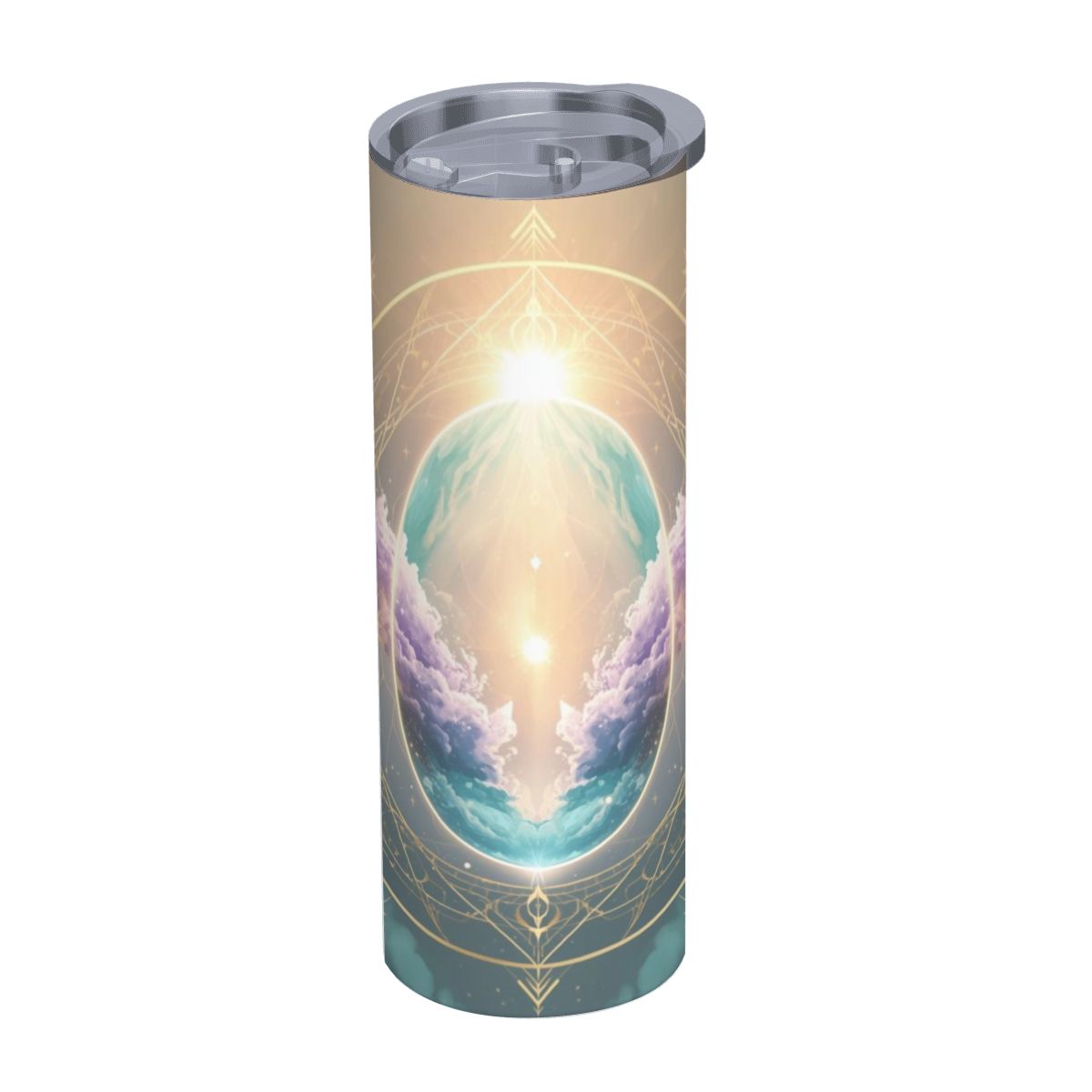 The Awakened Light" – 20oz Premium Stainless Steel Tumbler | Your Daily Spark of Divinity (Made in USA)