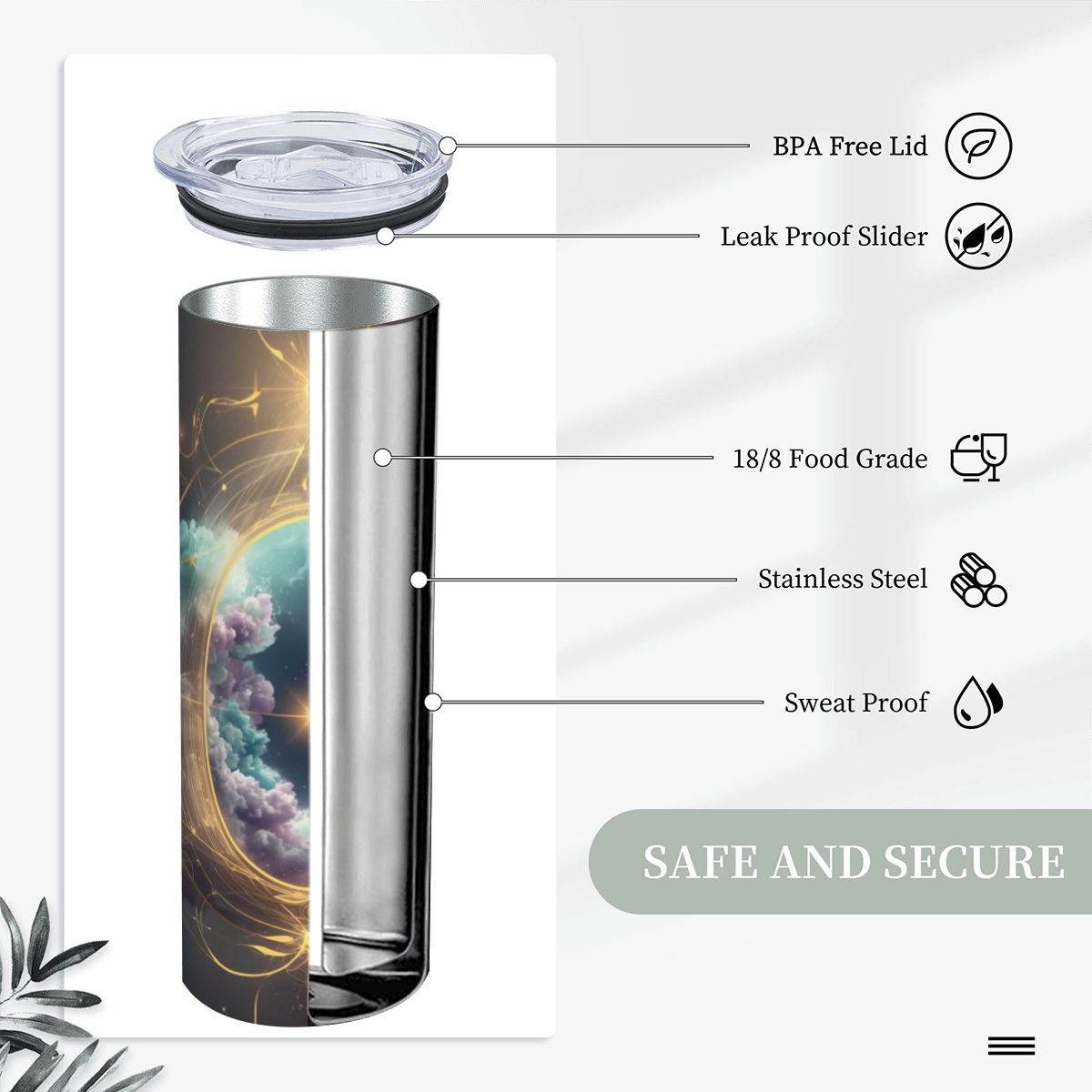 Wholeness" – 20oz Premium Stainless Steel Tumbler | The Vibration of Universal Harmony (Made in USA)